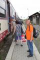 5.7.2010 - Třemešná ve Slezsku: Karel před vlakem k domovu © Jan Guzik