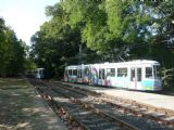 Debrecen: setkání tramvají Ansaldo-Breda/Ganz v okolí dočasné ''vozovny'' u zastávky Aquaticum	30.9.2011	. © Tomáš Kraus