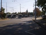 Debrecen: tradiční setkání trolejbusů a autobusů na odstavné ploše u zastávky Segner tér poskytuje značně optimistický obrázek	30.9.2011	. © Jan Přikryl