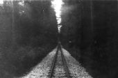 1991 - kdesi na trati: nově zaštěrkovaný úsek mezi Dolní Radouní a Horním Skrýchovem © Mixmouses