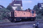Motorová lokomotiva 99.301 v Nordhausenu dne 30.8.1989 © Pavel Stejskal