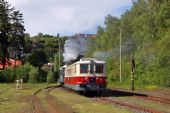 Narodeninový vlak odchádza z Banskej Štiavnice do Hrosnkej Dúbravy, 10.05.2014, © Marián Rajnoha