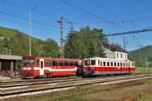 Posun počas obiehania a zoraďovania súpravy vlaku v stanici Hronská Dúbrava, 10.05.2014, © Marián Rajnoha