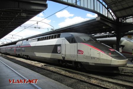 Paris-Est: starší typy TGV, 9. 8. 2016 © Libor Peltan