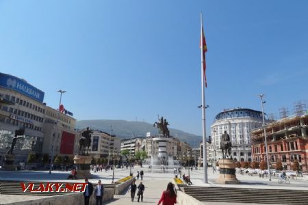 Skopje, Ploštad Makedonija, 13.4.2017 © Jiří Mazal