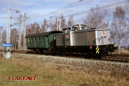 18.12.2000 - Opatov: propagační jízda SL 1001 ex T 5593 Plasser Italiana (LEW 14185/1974) Short Lines © Pavel Stejskal