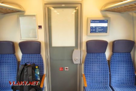 15.4.2017 - Schkeuditz: nové vlaky už nemají průhlednou přepážku od kabiny strojvedoucího © Dominik Havel
