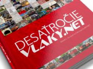 Kniha Desaťročie VLAKY.NET v predaji aj v zákazníckych centrách ZSSK