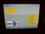 Detail na obrazovku výdajného automatu pri zvolení slovenského jazyka