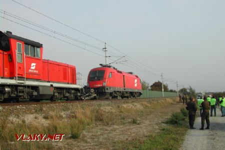 Nehoda rakúskej 1116-ky na trati medzi Bratislavou a Kittsee