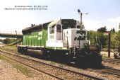 BN7890, Burlington Northern Railroad. Druhá z lokomotív BN na dual-fuel LNG+nafta. © R. Hartmann