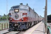 Alco MLW FPA-4, ev.č.71, Napa Valley Wine Train. Rovnaká lokomotiva ako č. 73, ktorá bola prerobená na CNG.