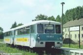 772.201+972.201, Usedomer Bäder Bahn. 17. Jún 1999	. Peenemunde Dorf. Motorový vozeň na CNG premávajúci na ostrove Usedom. © P. Koslowski