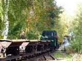 Mladějov: příjezd doprovodného vlaku na ''hlavní nádraží'' MPŽ
