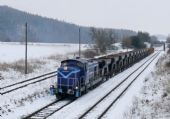 SM42.2351, 2.3.2016, Scinawka Srednia, s 18 vozovým nákladním vlakem z Klodzka do Scinawky Gorne, © Tomáš Ságner