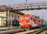 Elektrická lokomotíva po prvýkrát v Humennom dňa 8.7.2005