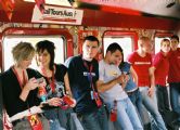 Cestujúci v Coca Cola Music Train dňa 8.7.2005