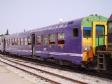 Pravidelný vlak do hlavného mesta Tunis - dezolátny stav