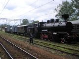 Tr12-25 so zmiešaným vlakom, 23.7.2005, žst. Chabówka, © Pivec