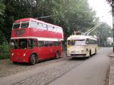 Nemecký a londýnsky trolejbus sa môžu stretnúť len na takejto akcii.. EATM, Carlton Colville; 11.9.2005 © M. Gono