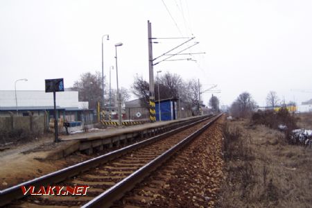Celkový pohľad na zastávku; 25.2.2006 © Miroslav Sekela
