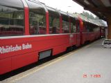 Odsavené panormatické vozne spoločnosti RhB, 26.7.2005, St. Moritz