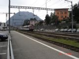 Prichádzajúci regionálny vlak zo smeru Como, 26.7.2005, Lugáno