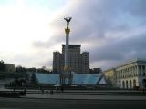 Majdan - dejisko Oranžovej revolúcie, 15.4.2006, Kyjev, © Blanka Ulaherová