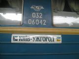 Náš vlak Kyjev - Užhorod, 17.4.2006, Kyjev, © Blanka Ulaherová