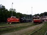 Příjezd zvláštního vlaku, T 426.003, 423.0145, 854.027-0, Tanvald, 12.8.2006, © Jakub Sýkora