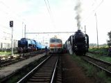 Expres ''Jaroslav Kocourek'' (R 30143), požární vlak Sv 30147 a R 30145 (Sekule - 2.9.2006, 8:15 hod.) © PhDr. Zbyněk Zlinský