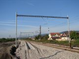 Bratislava-Rača - rekonštrukcia zhlavia smer odbočka Močiar. 2.9.2006, © Marko Engler