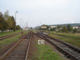 Zhlavie stanice od Lučenca, žst. Poltár 19.9.2006, © Tomáš Rotbauer