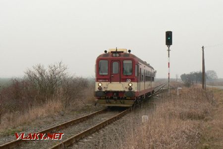 842.011 ČD, 24.2.2007, odb. Skašov u Lobodic, © Vladislav Píša