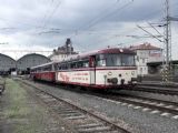 Starší jednosměrný řídicí vůz německých drah: VT 51+VS 32+VT 52 HWB jako R 1048 Railtrans do Varnsdorfu, 13.05.06 - Praha hl.n.© PhDr. Zbyněk Zlinský