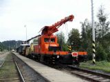 28.07.2007 - Hanušovice: motorový pracovní vůz DGKu 5.11-2820 a Mainliner Universal 07-16 ASP 71 e.č. 289 © PhDr. Zbyněk Zlinský