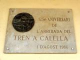10.06.2007 - Calella: pamětní deska ke 125. výročí příjezdu prvního vlaku slaveného dne 1.8.1986 © PhDr. Zbyněk Zlinský