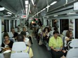 13.06.2007 - Barcelona: interiér jednotky řady 463 ''Civia'' na vlaku do Mataró © PhDr. Zbyněk Zlinský