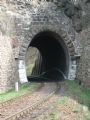 Pohľad na najkratší tunel na ŽSR, od Kremnických Baní, 18.4.2007, Turček, © Ing. Tomáš Rotbauer