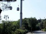 10.06.2007 - Barcelona: úsek Parc de Montjuïc - Mirador lanovky Telefèric de Montjuïc, v pozadí úsek Mirador - Castell © PhDr. Zbyněk Zlinský