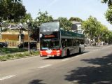 10.06.2007 - Barcelona: dolní stanice lanovky Telefèric de Montjuïc na Avinguda de Miramar s vyhlídkovým autobusem © PhDr. Zbyněk Zlinský