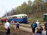 26.04.2003 - Lužná u Rak.: otevření muzejní sezóny - M 274.004 + Calm 5-0038 + 830.090-7 jako zvláštní vlak z Rakovníka  © PhDr. Zbyněk Zlinský