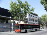 10.06.2007 - Barcelona: autobus Renault City Bus linky 55 u dolní stanice lanovky Parc de Montjuïc - Mirador a horní stanice pozemní lanovky Funicular de Montjuïc © PhDr. Zbyněk Zlinský