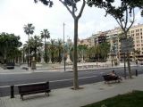 10.06.2007 - Barcelona: začátek Passeig de Lluís Companys se stanovištěm systému městských bicyklů Bicing © PhDr. Zbyněk Zlinský