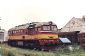 Poslední veselský „sergej“ 781.040 odpočívá vedle rotundy v červnu 1995. Foto: Leoš Tomančák