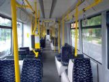 Berlin- interiér jednosměrné nízkopodlažní tramvaje GT6N z 90. let. 01.09.2007© Ing. Jan Přikryl