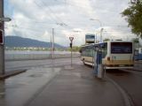 Zürich - MB Citaro soukromého dopravce odjíždí z konečné Bahnhof Tiefenbrunnen na předměstské lince 912. 04.09.2007© Ing. Jan Přikryl