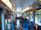 Zürich - interiér novějších sérií tramvají řady  Be 4/6 2000. 04.09.2007© Ing. Jan Přikryl