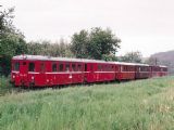 16.05.1998 - Boskovice: vůz BDlm 6-2123 řazen jako čtvrtý v nostalgickém vlaku vedeném vozem M 131.1463 © Milan Vojtek