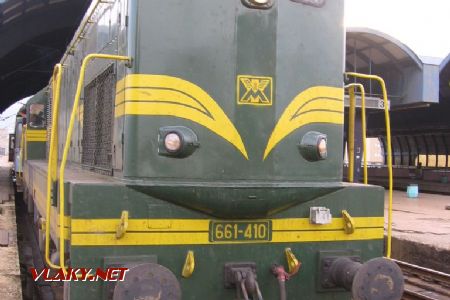 Skopje, 6-osí diesel kanadskej výroby 661 - 410 MŽ, detail, 12.10.2007, © František Halčák